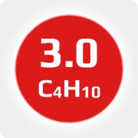 Бутан (C4H10) 3.0 (99,9%) в баллоне 5л (2,5кг) соединениеW21,8х1/14'' (DIN1) (с баллоном)