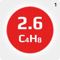 1-Бутен  (C4H8) 2.6 (99,6%) в баллоне 112л. (59 кг) (с баллоном)
