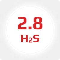 Сероводород  (H2S) 2.8 (99,8%) в баллоне 50л. (33кг) соединение DIN 5