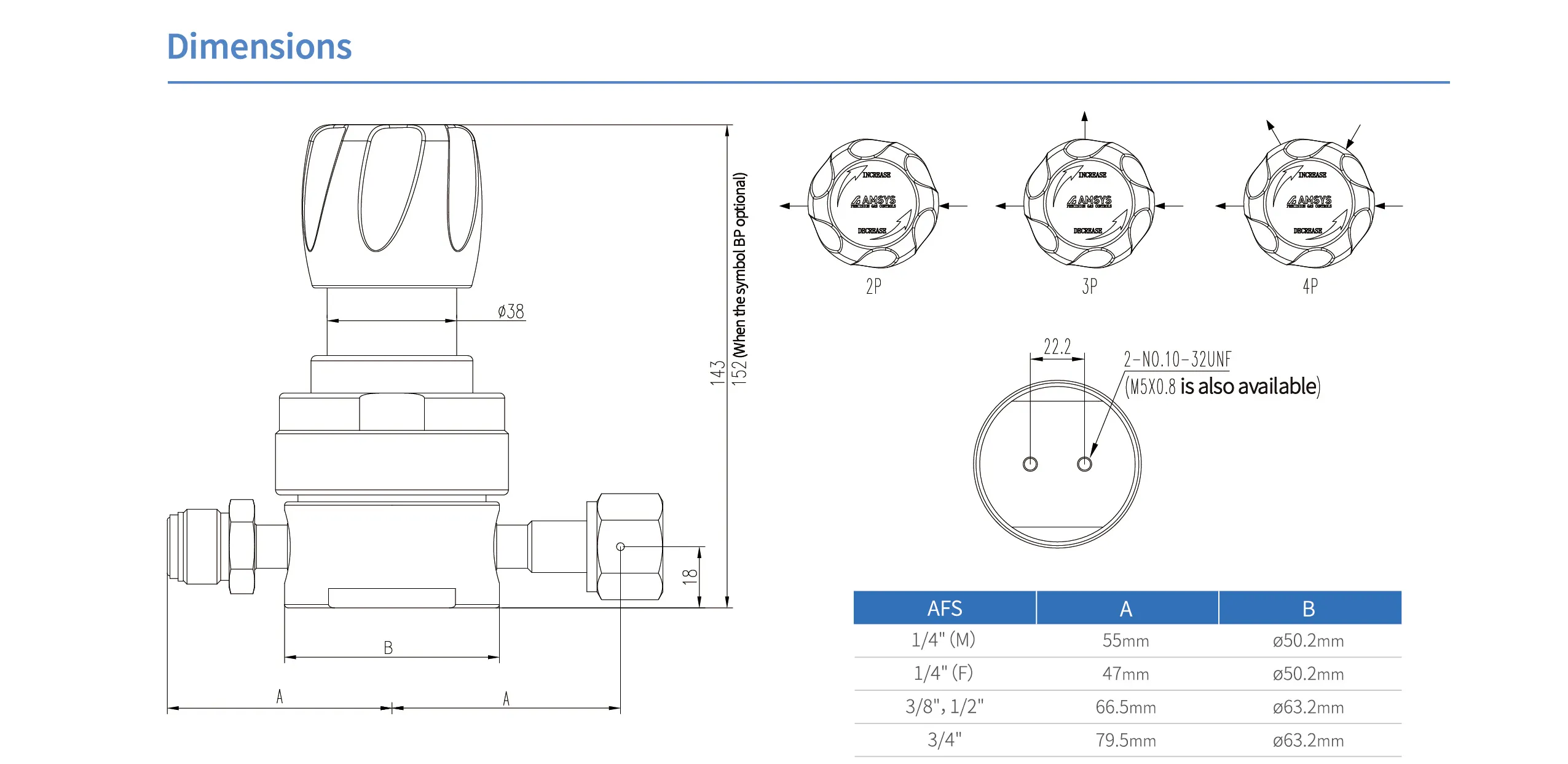 Регулятор AMFLO UHP AU23 Материал: Код Z (Body,Poppet, Nozzle,Diaphragm,Gland-SUS316L,Seat: PCTFE) ; Поверхность 0.25 um; 3х портовый, вх. давл. 206 бар, CV-0.9