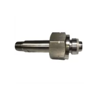 Штуцер баллонный нержавеющий  NPT 1-4 - DIN 1 (W21,8x1-14''LH) - Cylinder Connector, SS316L, NPT 1-4 - DIN 1