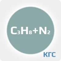 Калибровочная газовая смесь: ПРОПАН (C3H8) 50 % + АЗОТ (N2) ост. в баллоне 2 л. Сталь, вентиль Латунь